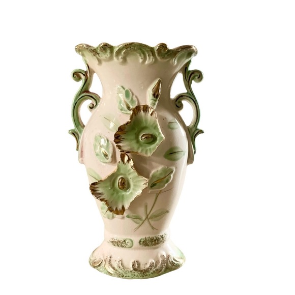 Vintage Relco Japan Hand-Painted Spill Vase Planter Mid Century - Double Handle - Picture 6 of 16